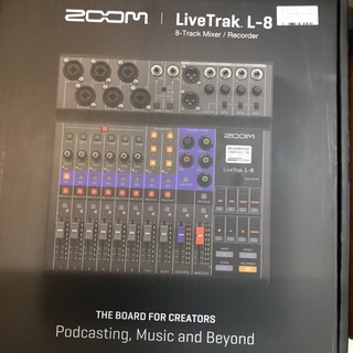 傑禾樂器 ～ ZOOM Livetrak L-8 數位混音器 錄音介面 可8軌單一同步錄製 支援直播錄製收放（公司貨）