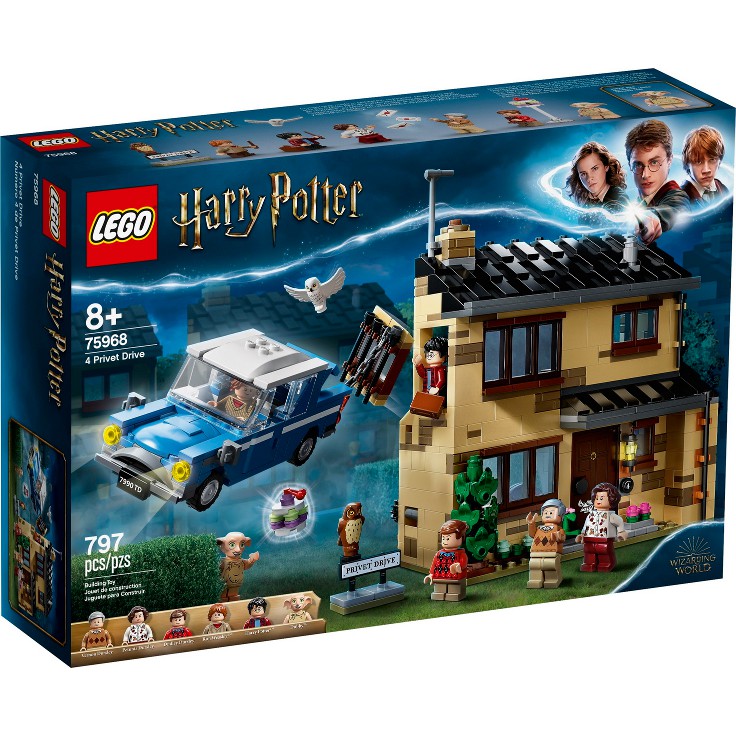 LEGO 樂高 75968 全新品未拆 哈利波特 水蠟樹街4號 4 Privet Drive 飛天汽車 貓頭鷹 榮恩