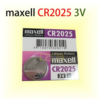 水銀電池 maxell CR2025 計算機,主機板,遙控器,照相機 專用 (公司貨)