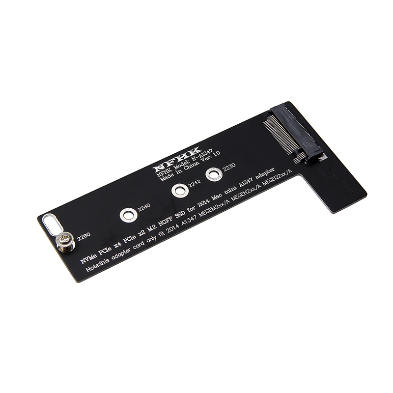 ∋適用 NVMe PCIe M.2 NGFF SSD轉2014蘋果 Mac mini A1347硬盤線