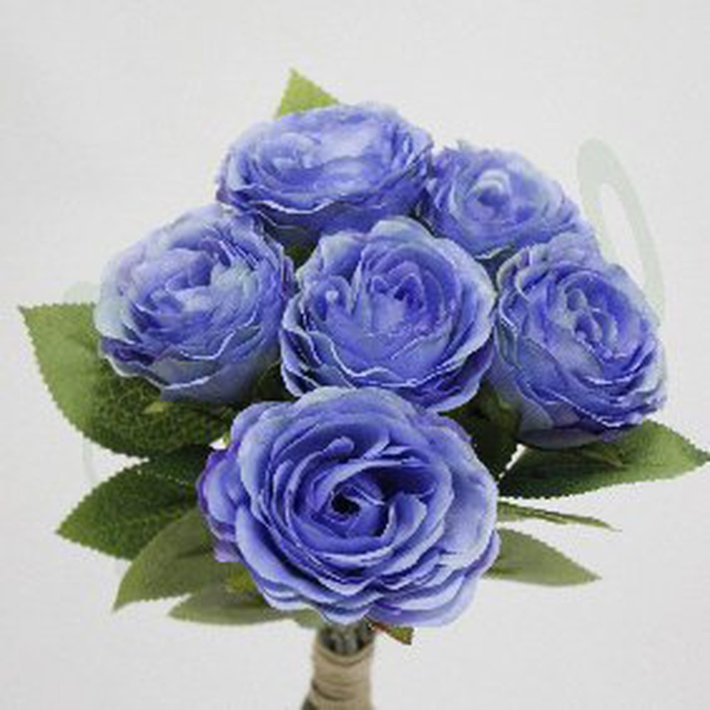 人造花 六朵玫瑰束 拍照攝影小花束春夏場景布置仿真花假花多瓣花朵捧花材料 蝦皮購物