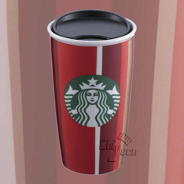Starbucks 台灣星巴克 2018 聖誕節 耶誕紅杯雙層馬克杯 12oz 耶誕節交換禮物 紅女神LOGO 雙層杯