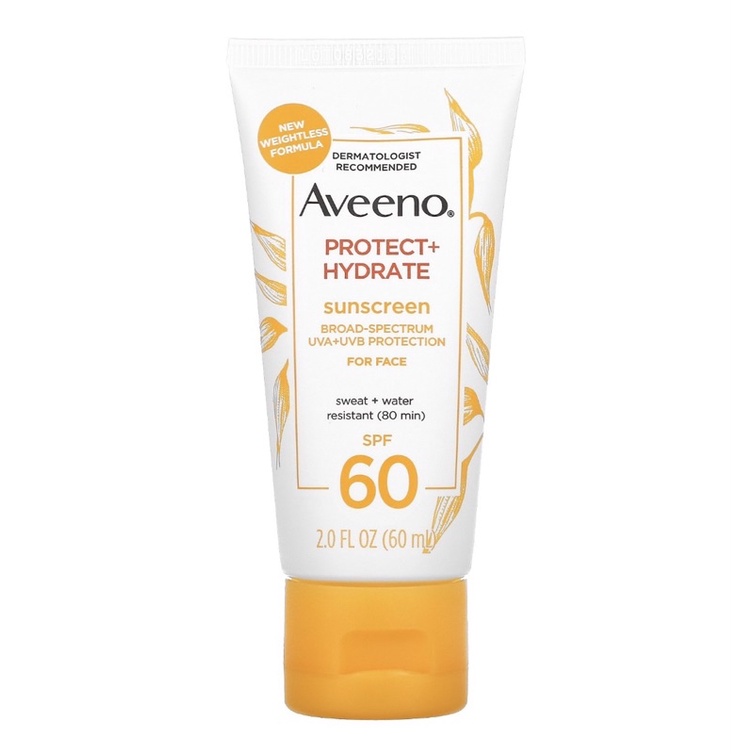 「預購」Aveeno 保護+補水，臉部防曬乳液SPF60