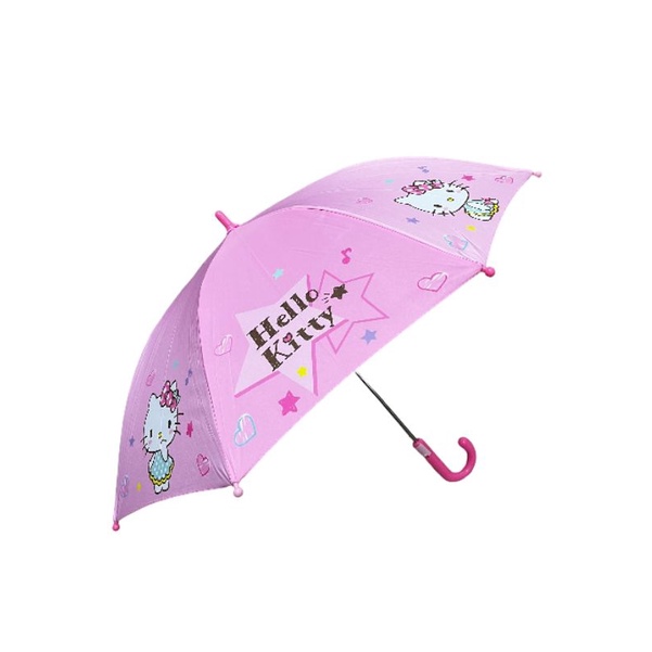 花見雜貨~台灣限定 全新正版 kitty 凱蒂貓 兒童 自動傘 兒童傘 雨傘