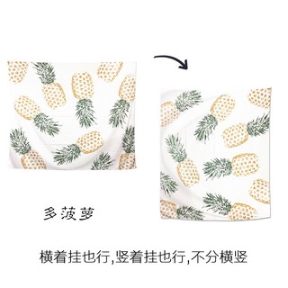 現貨 桃皮絨北歐芭蕉葉掛毯掛布ins背景布韓國裝飾房間壁毯床頭墻面 蝦皮購物