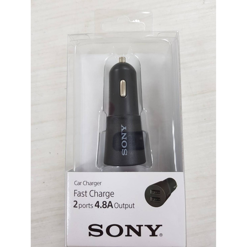 Sony 4 8a 高效能車用充電器 附有2 個連接埠的cp Cadm2 車內usb 車充 蝦皮購物