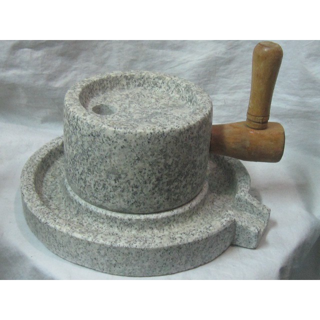 結緣坊~天然青斗石石磨時來運轉也可以磨豆當茶具