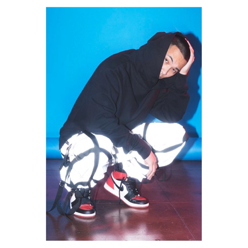 mnml reflective track pants