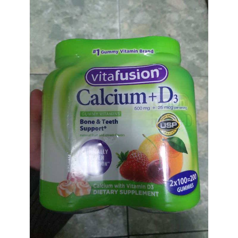 Vitafusion 成人鈣軟糖 Calcium+D3 200粒一組裝