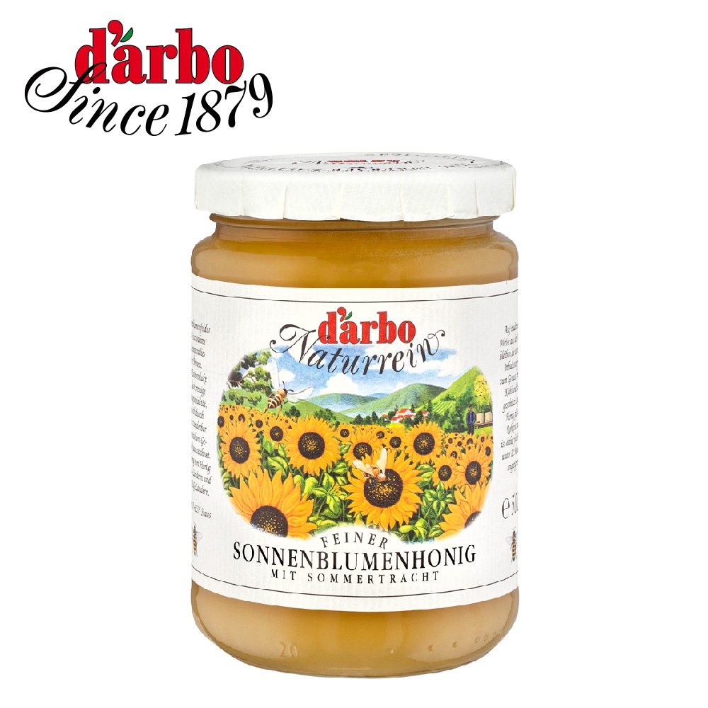 【Darbo】 奧地利天然向日葵蜂蜜 500g 果醬 天然果醬 蜂蜜 抹醬 向日葵 抹醬 氣泡水｜廣紘直營