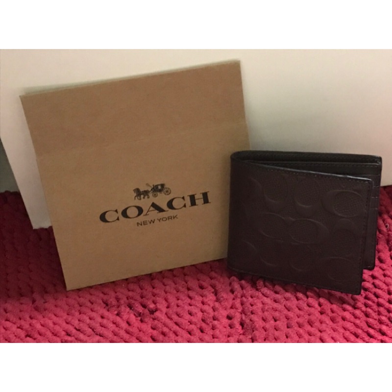 正品🎉 男款coach皮夾