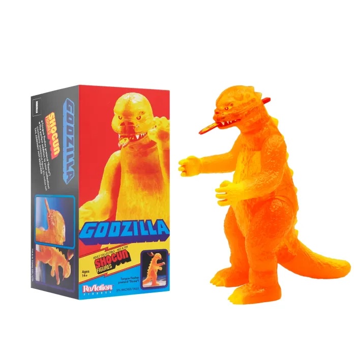 【撒旦玩具 SatanToys】預購 Super7 哥吉拉 SHOGUN 復古 迷你 Godzilla 橘透 吊卡公仔