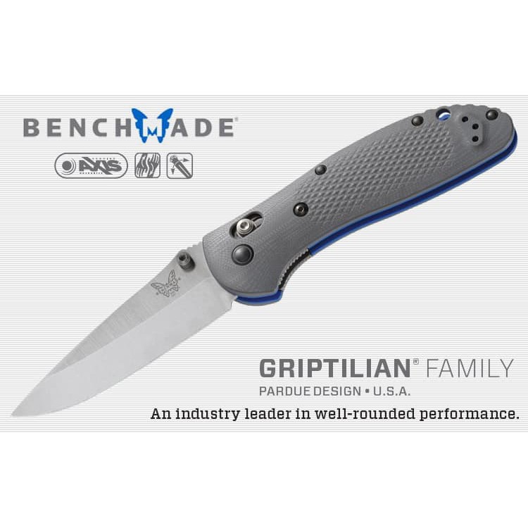 Benchmade 551-1 Griptilian 灰G10柄銀刃折刀 /CPM-20V鋼