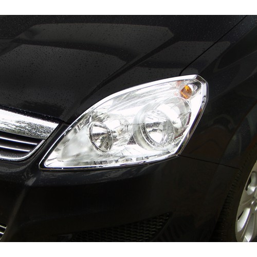 圓夢工廠 Opel Zafira 2008~2016 改裝 鍍鉻銀 車燈框飾貼 前燈框 大燈框 頭燈框