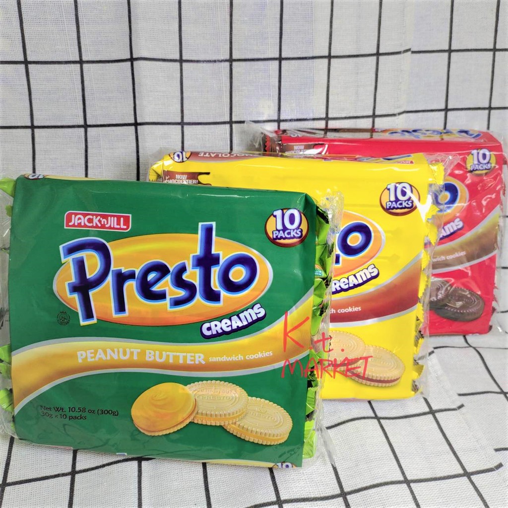 菲律賓 🇵🇭 Presto 花生夾心餅乾（10小包*30克）
