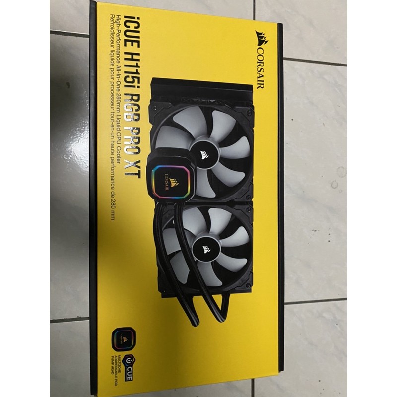 Corsair 海盜船icue H115i rgb pro xt Cpu水冷散熱器280冷排