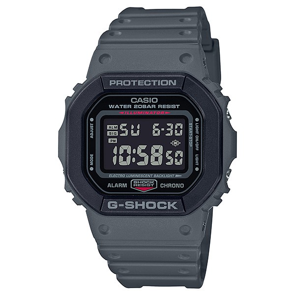 CASIO G-SHOCK DW-5610SU-8 全新街頭軍事系列腕錶(灰)