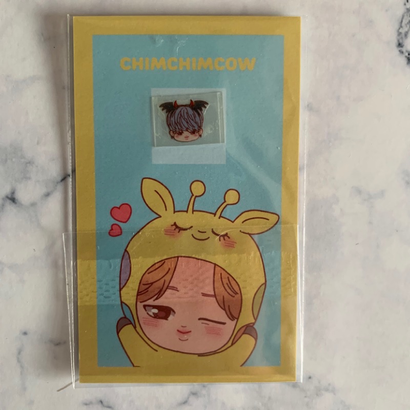 🔸絕版✨防彈少年團 朴智旻 Jimin 韓站 飯繪 chimchimcow 智旻牛 手機防輻射貼💜 智旻