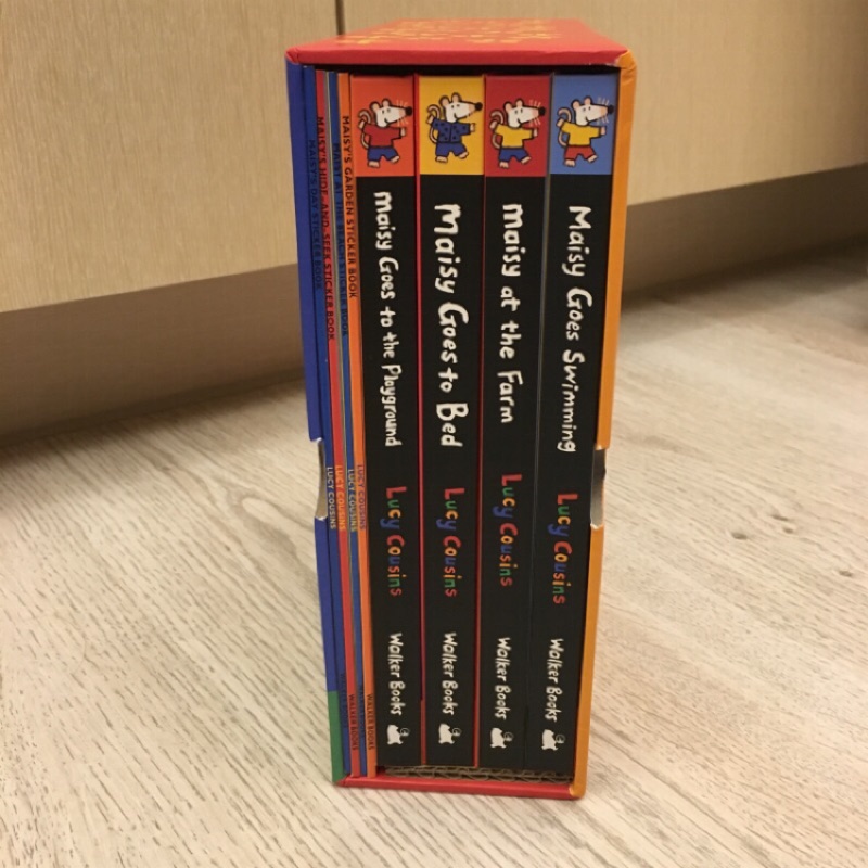 小鼠波波系列Maisy's World超值盒裝套書(4本操作書+4本貼紙書)