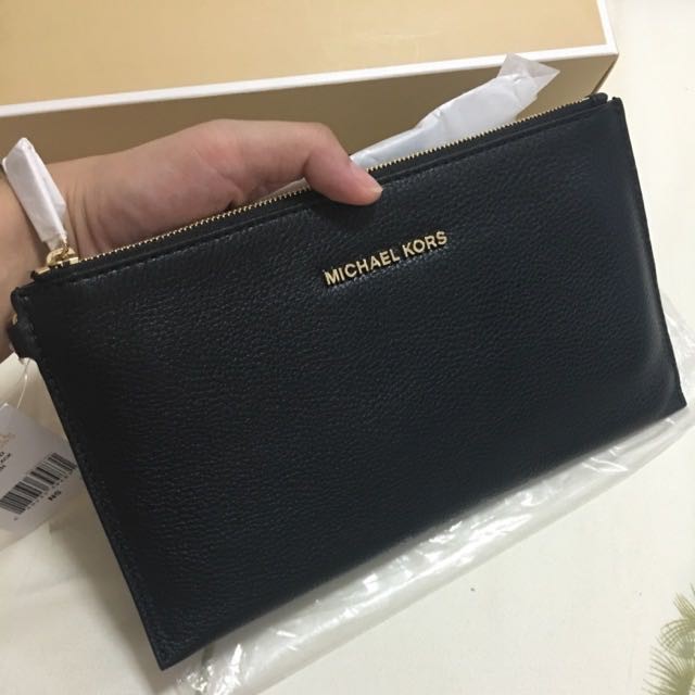 《現貨在台》MICHAEL KORS MK 女用真皮手拿包 皮夾 美國代購 正品保證 59