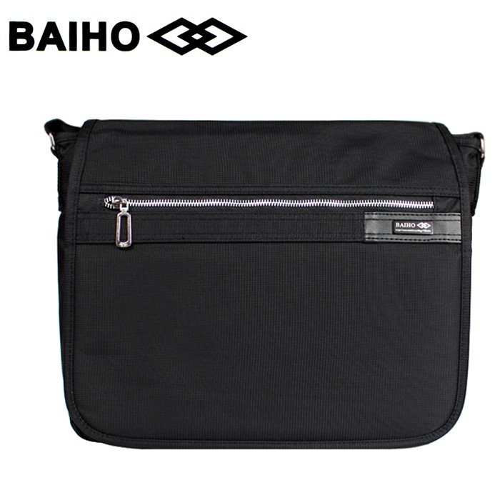 BAIHO 台灣製造 多功能 側背包/斜背包 BHO271 黑色（A4文件可）