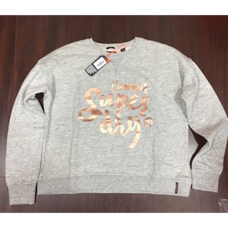 全新 正品 Superdry 男友風短版長袖大學踢（衛衣）