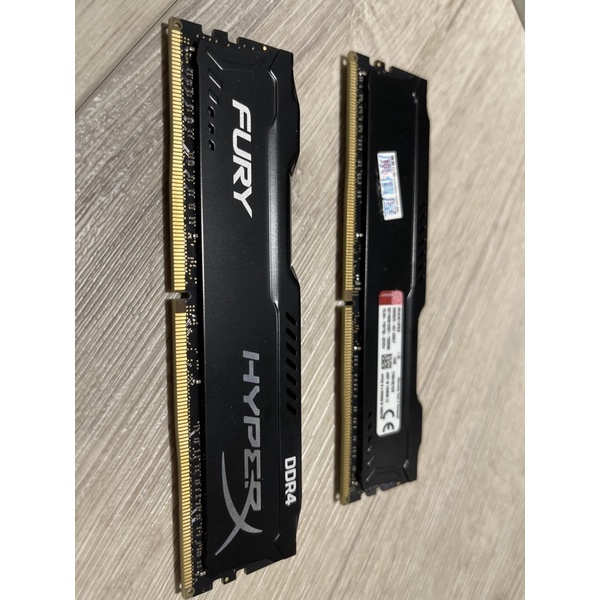 金士頓 記憶體DDR4 2400 8GB 含散熱片 Fury HyperX