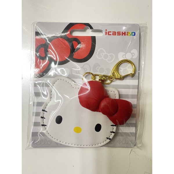 「現貨」Hello Kitty 大臉 蝴蝶結 皮革款icash2.0 Ribbon 機器人悠遊卡