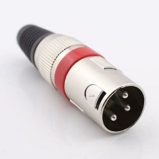 台灣現貨24h出貨 CANON頭 卡農頭 XLR平衡接頭 NEUTRIK公頭 麥克風接頭 佳能公頭 CANON公頭