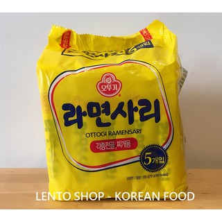 LENTO SHOP - 韓國不倒翁 오뚜기 Q拉麵 Q麵條 純麵條 라면사리 110克x 5入/袋