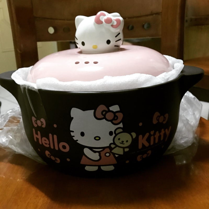 Hello Kitty 雙耳造型陶鍋 砂鍋