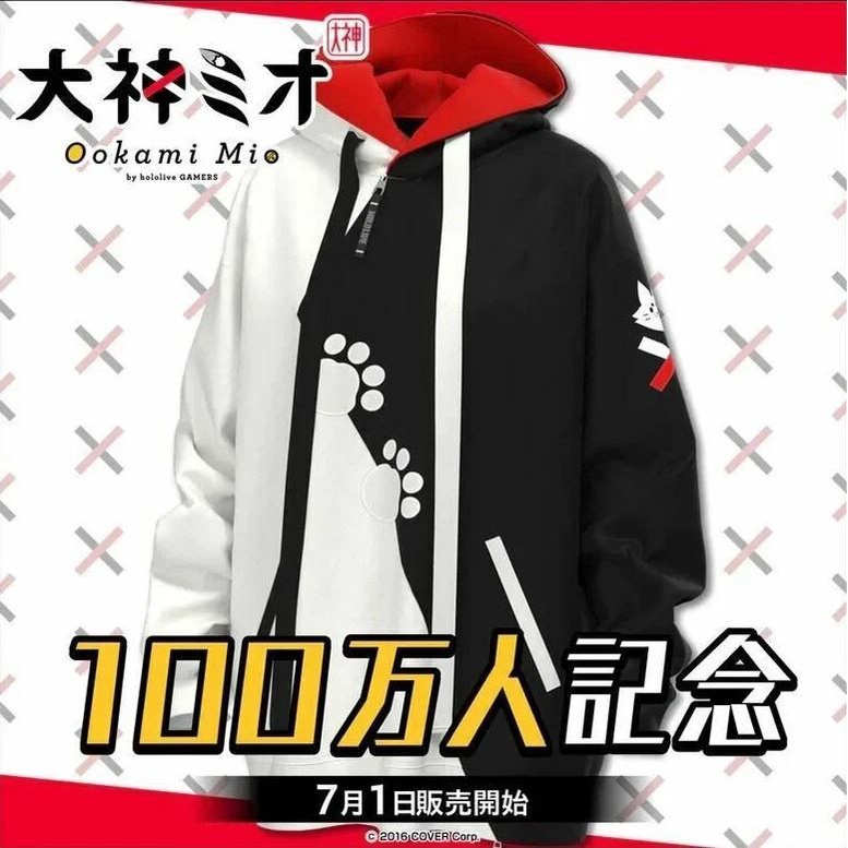 【博士玩具】Hololive 大神澪 大神ミオ 100万人記念 衣服 外套 Mio 23-1月 0728