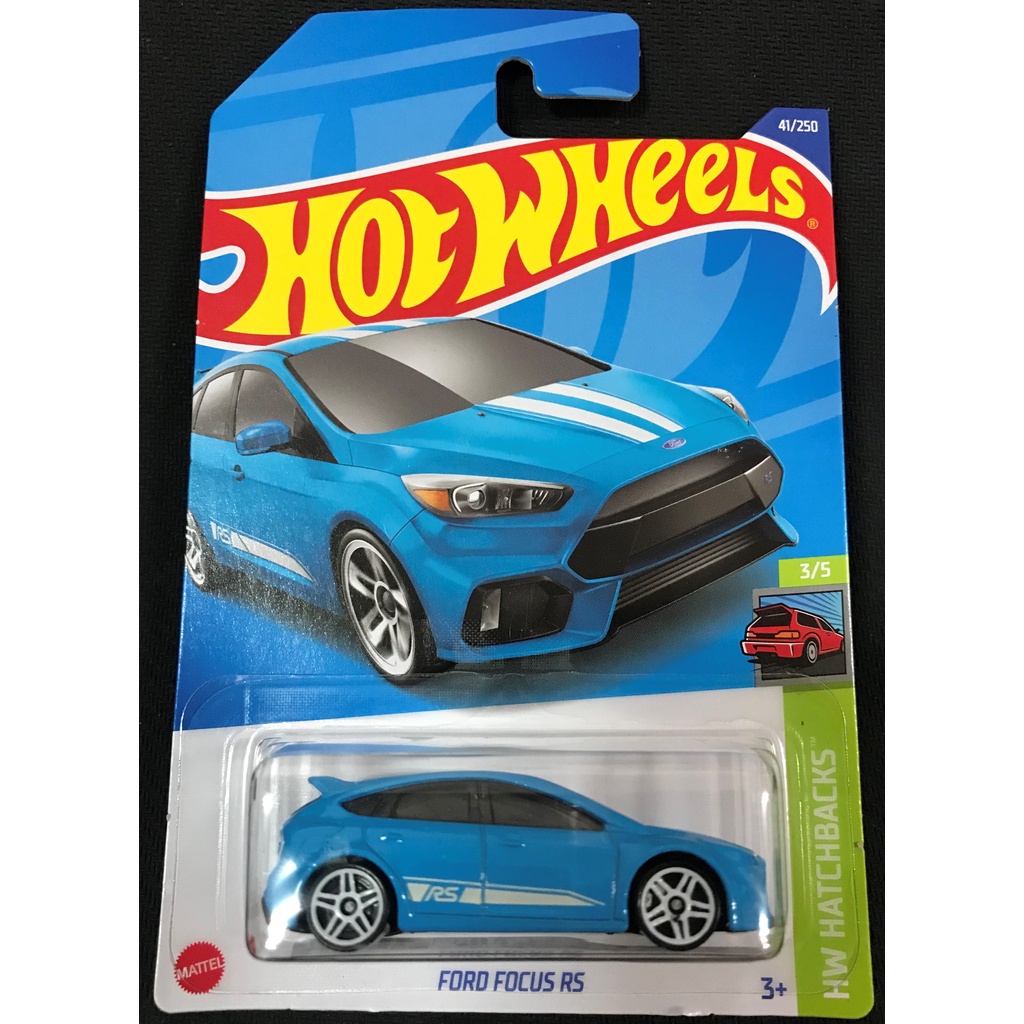 風火輪 hot wheels  福特 Ford 佛克斯 Focus Rs 藍色 普卡