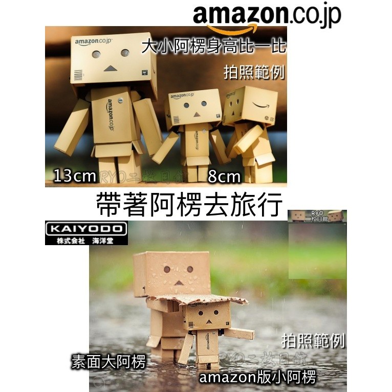外拍全靠他amazon 大阿楞日本亞馬遜紙箱人海洋堂山口式可動公仔素面阿愣最佳禮物四葉妹妹 蝦皮購物