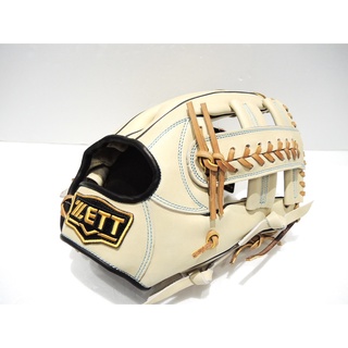 日本品牌 ZETT 限量金標 頂級硬式小牛皮 棒球手套壘球手套 十字檔 奶油(BPGT-9SPZ2215)贈原箱,手套袋