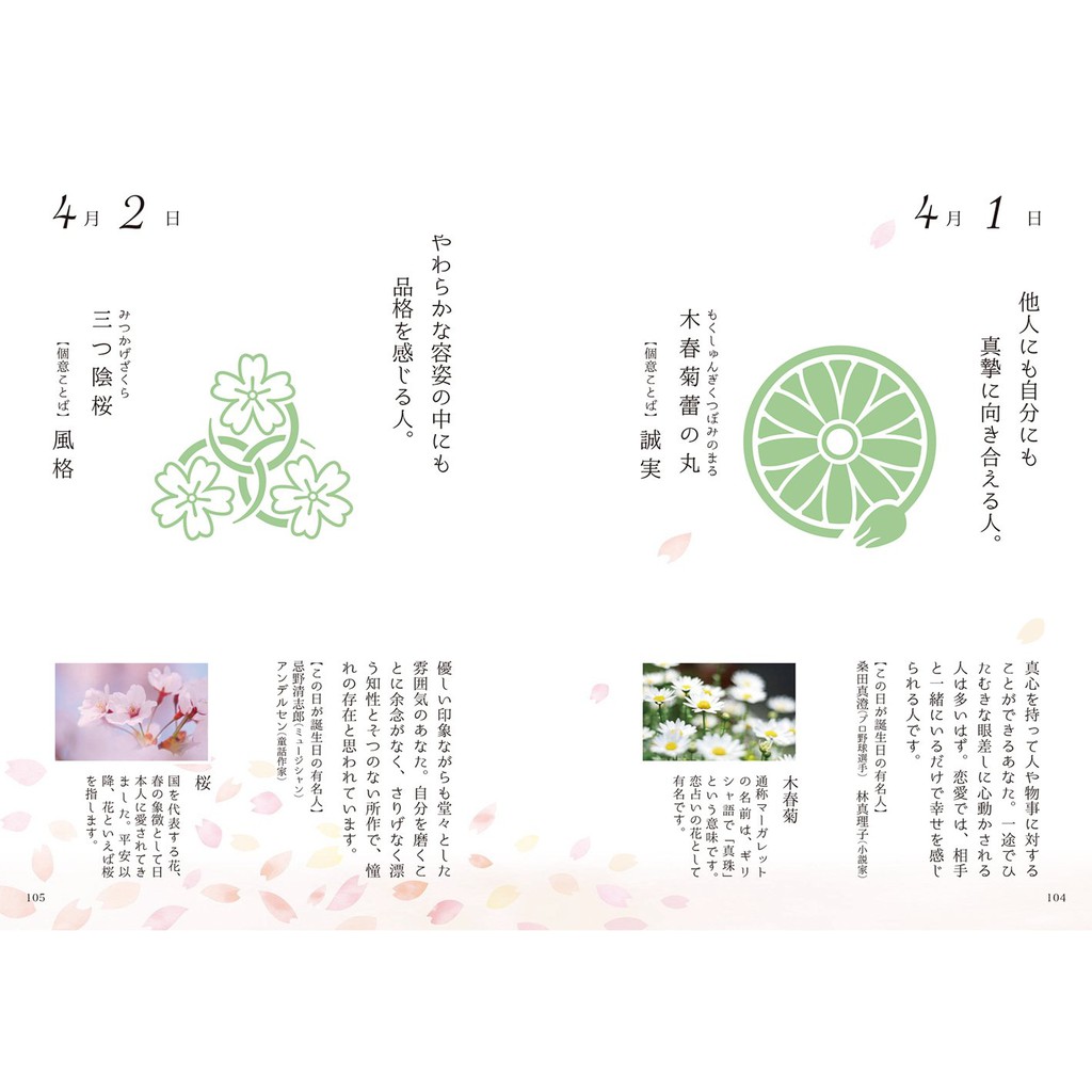 現貨供應中 誕生日の花個紋花しるべ手帖 蝦皮購物