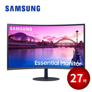 SAMSUNG 27吋 1000R 曲面顯示器 電腦螢幕 S27C390EAC 【現折券】