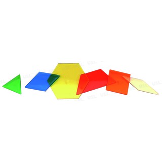 【愛玩耍玩具屋】USL遊思樂 透明六形六色板(49pcs)