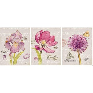 【木作好朋友】20*25 CM 美式小清新 掛畫 屏風 時鐘 雙面櫃 等 畫芯（小清新花卉）