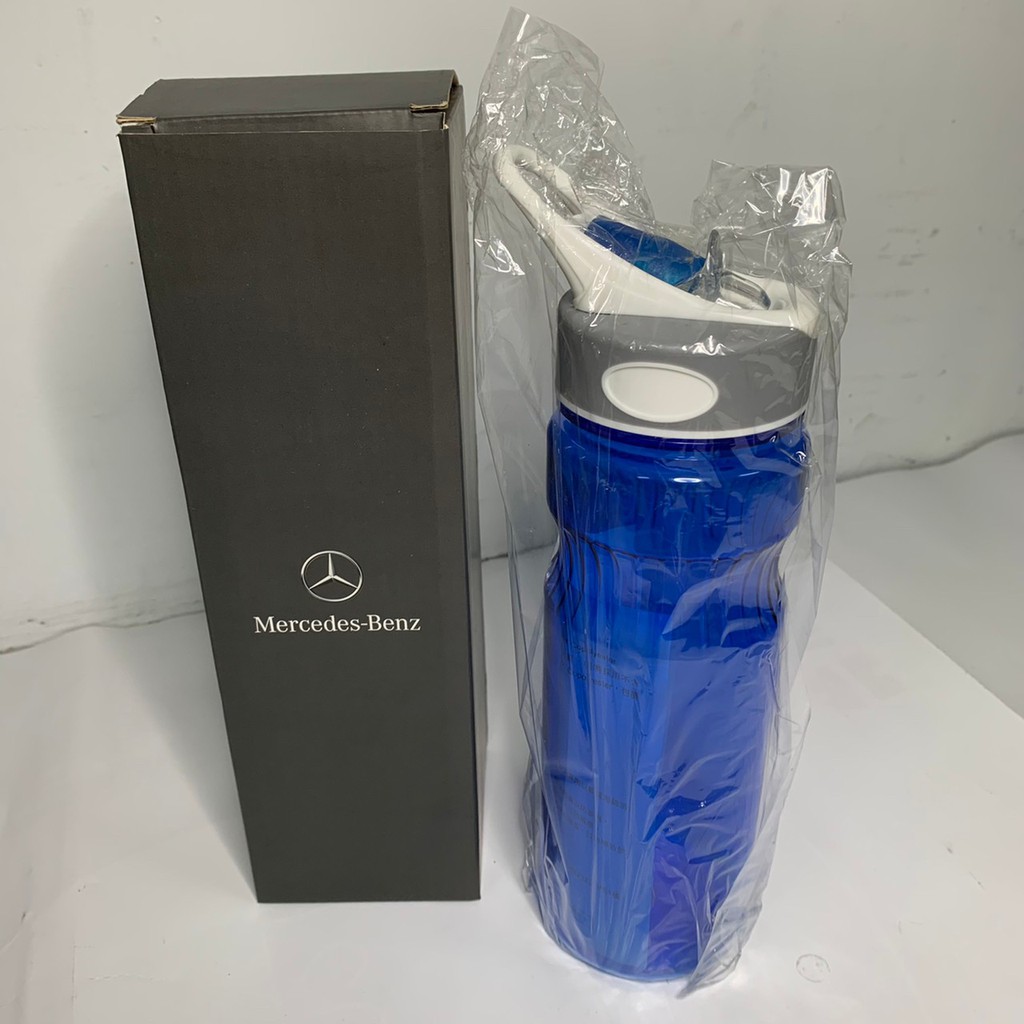【現貨】Mercedes Benz 賓士 水壺 隨身杯 運動水壺 原廠 精品 藍色