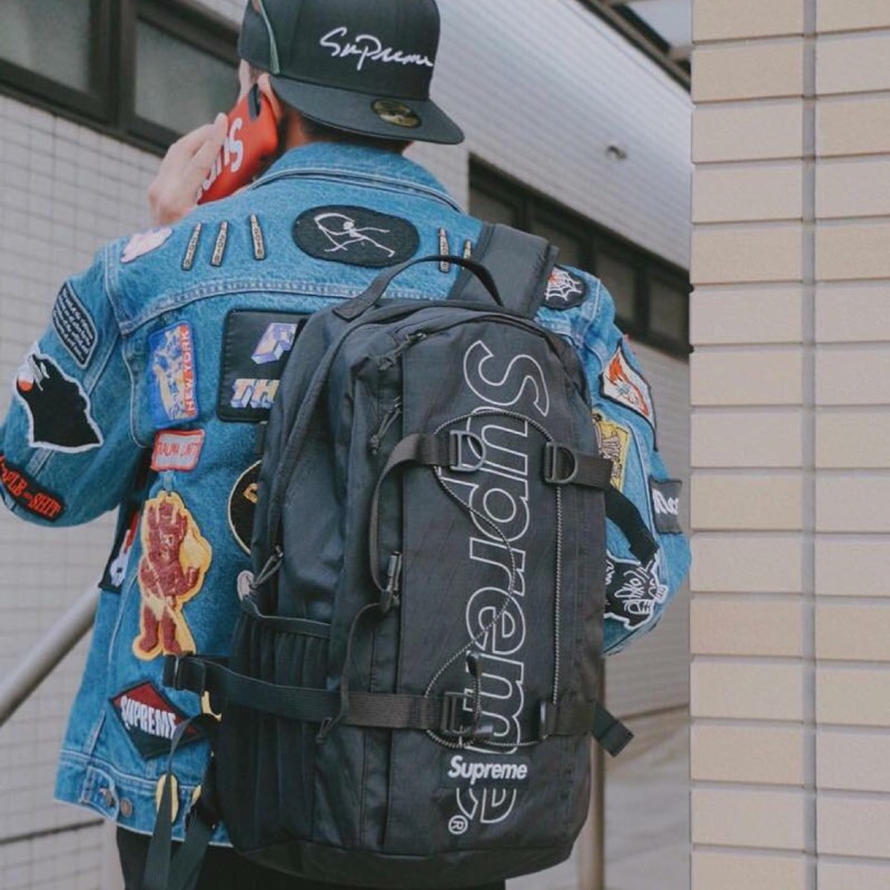 全新現貨 黑色Supreme 18FW 45th backpack