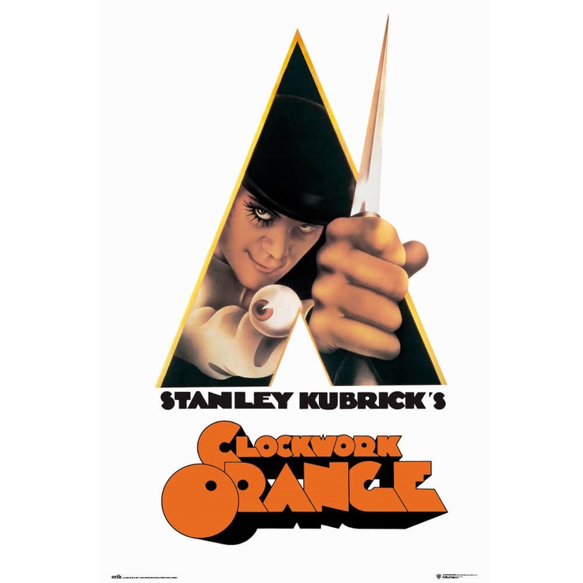 《發條橘子》 A Clockwork Orange 史丹利·庫柏力克 經典進口電影海報