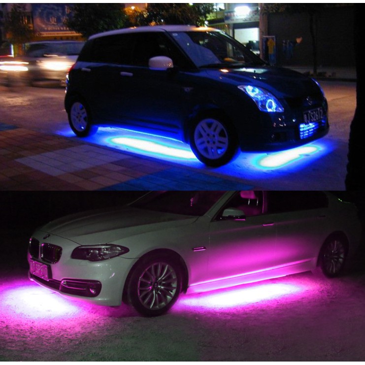 4條 LED 導光條 車底燈 遙控 紅外線 IR 氛圍燈 七彩車底氣氛燈 裝飾燈 防水底盤燈 90cm+120cm*2
