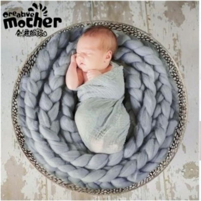 【出租】寶寶寫真毯⭐灰色編織毯