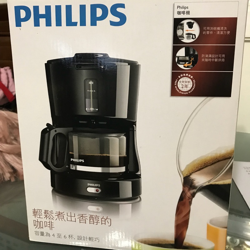 PHILIPS飛利浦4人份美式咖啡機-HD7450