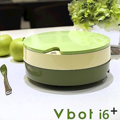 Vbot i6蛋糕機 超級鋰電池迷你智慧型掃地機器人(2合1) 抹茶