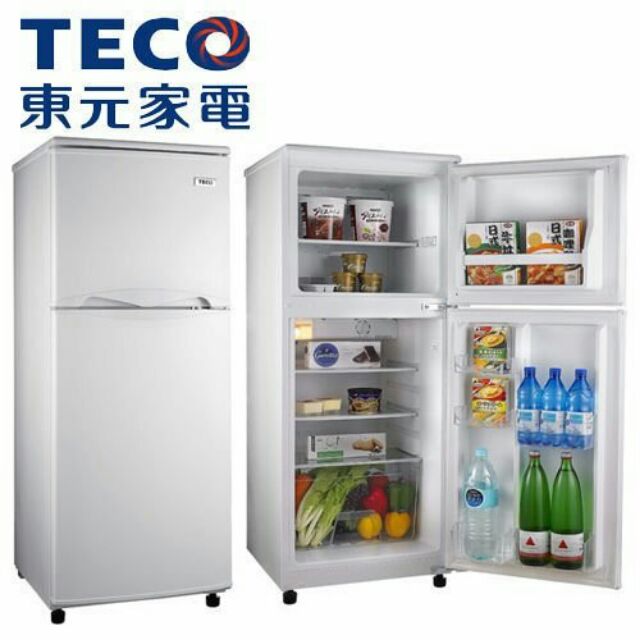 【商品名稱】東元雙門冰箱R1302W。130升。