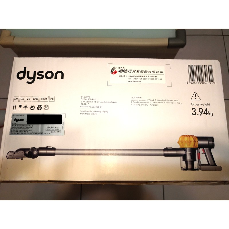 [全新公司貨] dyson V6 SV03 戴森輕型無線式吸塵器