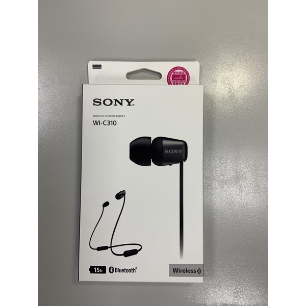 Sony WI-C310 藍牙耳機 入耳式 黑
