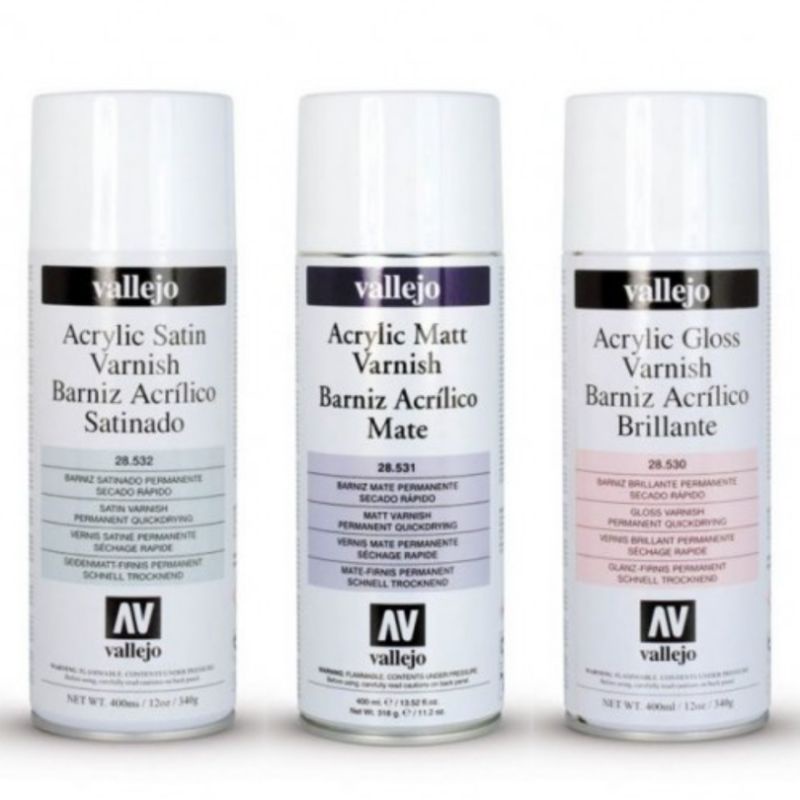 AV vallejo Hobby Spray Paint 28530 28531 28532 保護漆 噴罐 亮光消光平光